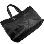 Chanel Tote Paris Biarritz MM Black Silver 3421 — view 4