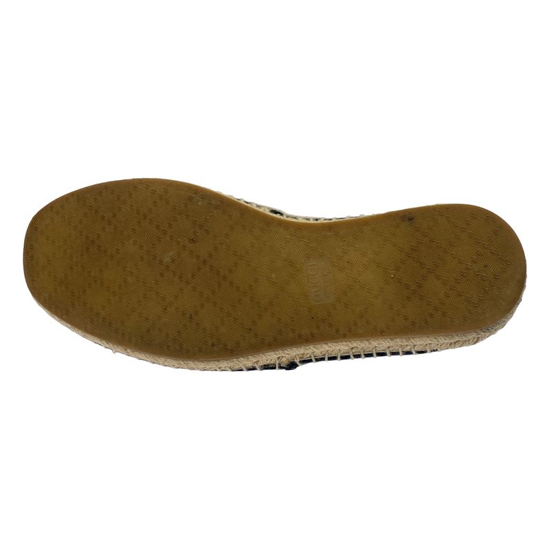 Gucci GG Canvas Espadrilles Slip-on Shoes Navy 6 1 2 — view 4
