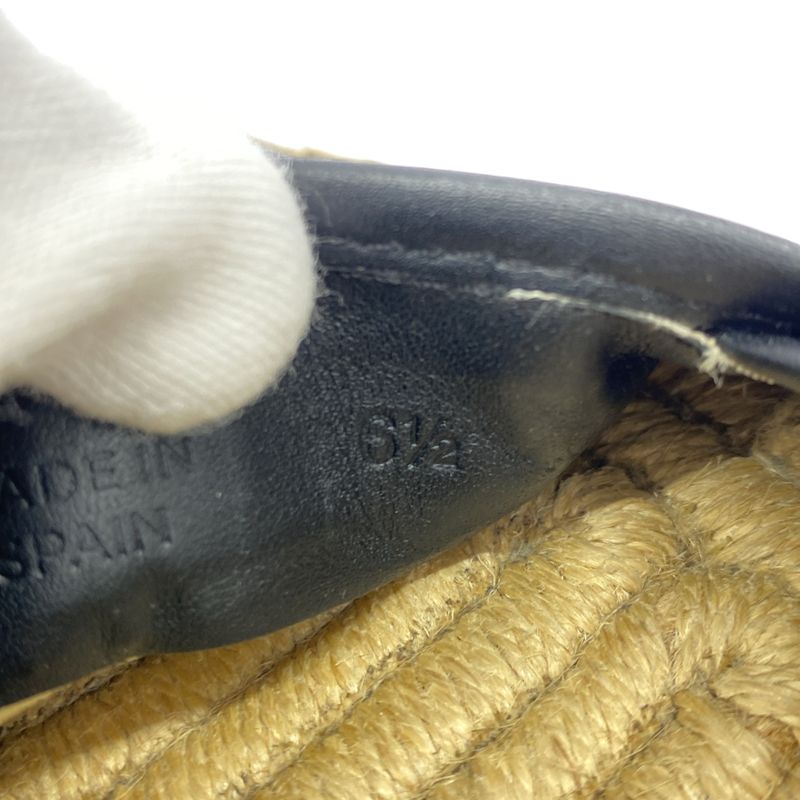 Gucci GG Canvas Espadrilles Slip-on Shoes Navy 6 1 2 — view 6