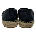 Gucci GG Canvas Espadrilles Slip-on Shoes Navy 6 1 2 — view 3