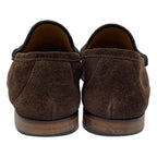 Gucci Intrecciato Suede Loafers Brown 6 1 2 — view 3