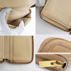 Celine Medium Zip Wallet Beige Brown Zipper Type Bifold — view 9