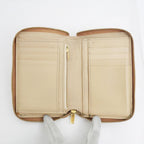 Celine Medium Zip Wallet Beige Brown Zipper Type Bifold — view 5