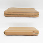Celine Medium Zip Wallet Beige Brown Zipper Type Bifold — view 4
