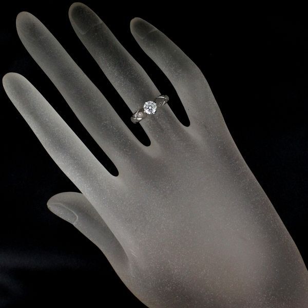 Chanel Quilted Diamond 050 CT E-Vvs 2 Ring Pt950 — view 8