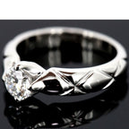 Chanel Quilted Diamond 050 CT E-Vvs 2 Ring Pt950 — view 4