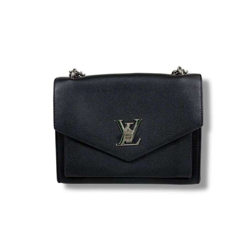 Louis Vuitton My Lock Me Chain Shoulder Bag Black Silver Hardware Twisted — view 4