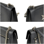 Louis Vuitton My Lock Me Chain Shoulder Bag Black Silver Hardware Twisted — view 7