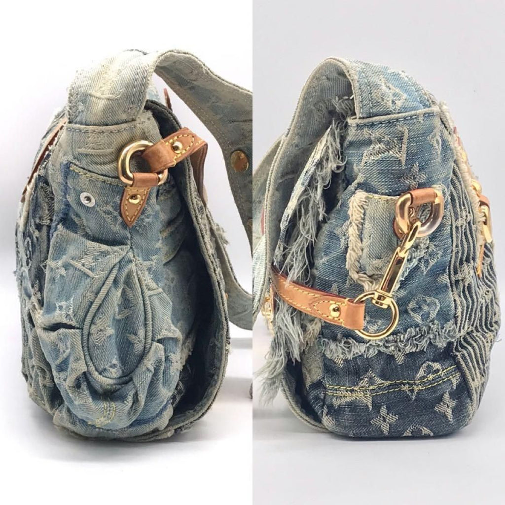 Louis Vuitton Monogram Denim Postie Shoulder Bag Price Negotiation Welcome — view 3