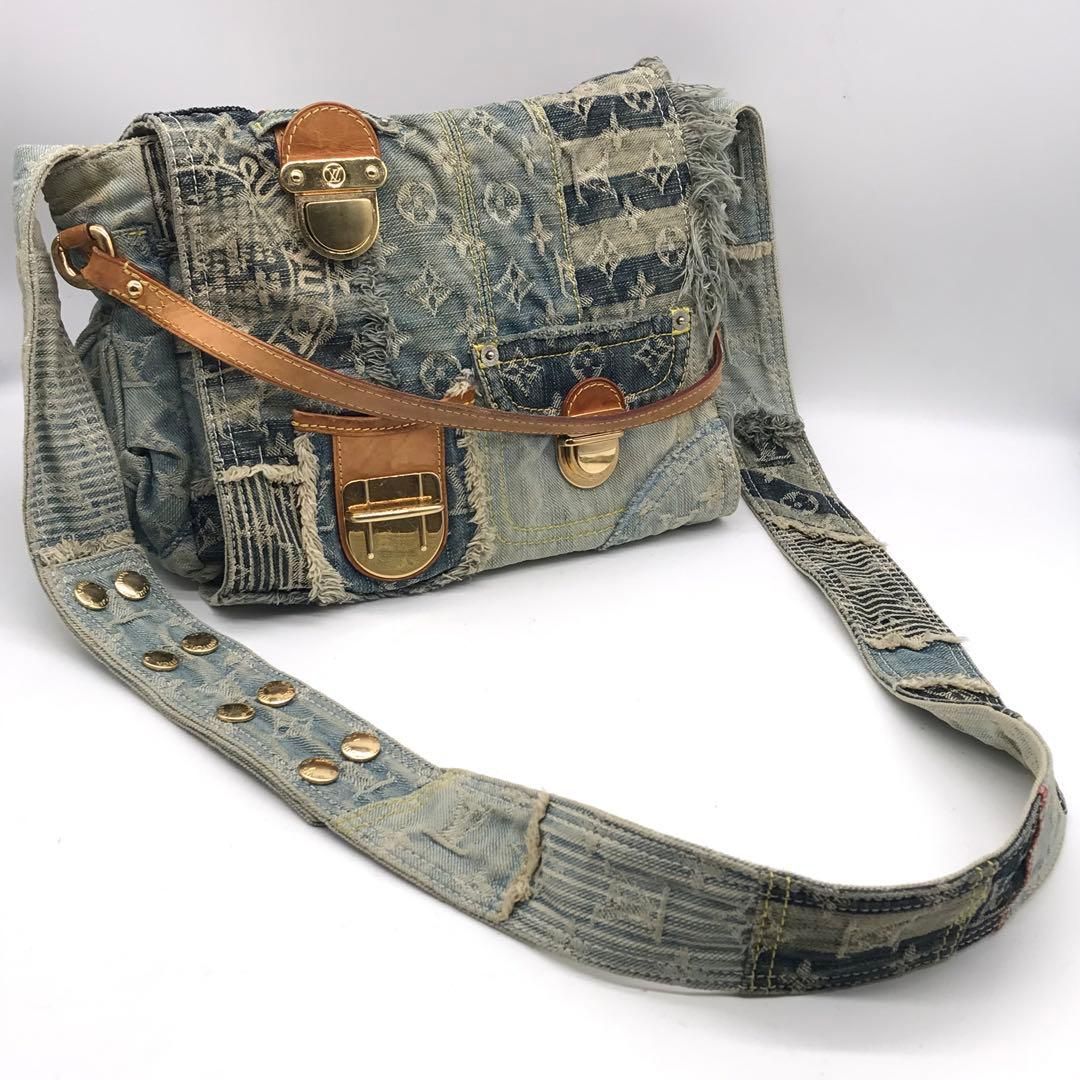 Louis Vuitton Monogram Denim Postie Shoulder Bag Price Negotiation Welcome — view 7
