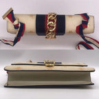 Gucci Leather Sylvie Bi&star Small Shoulder Bag Price Negotiation Welcome — view 4