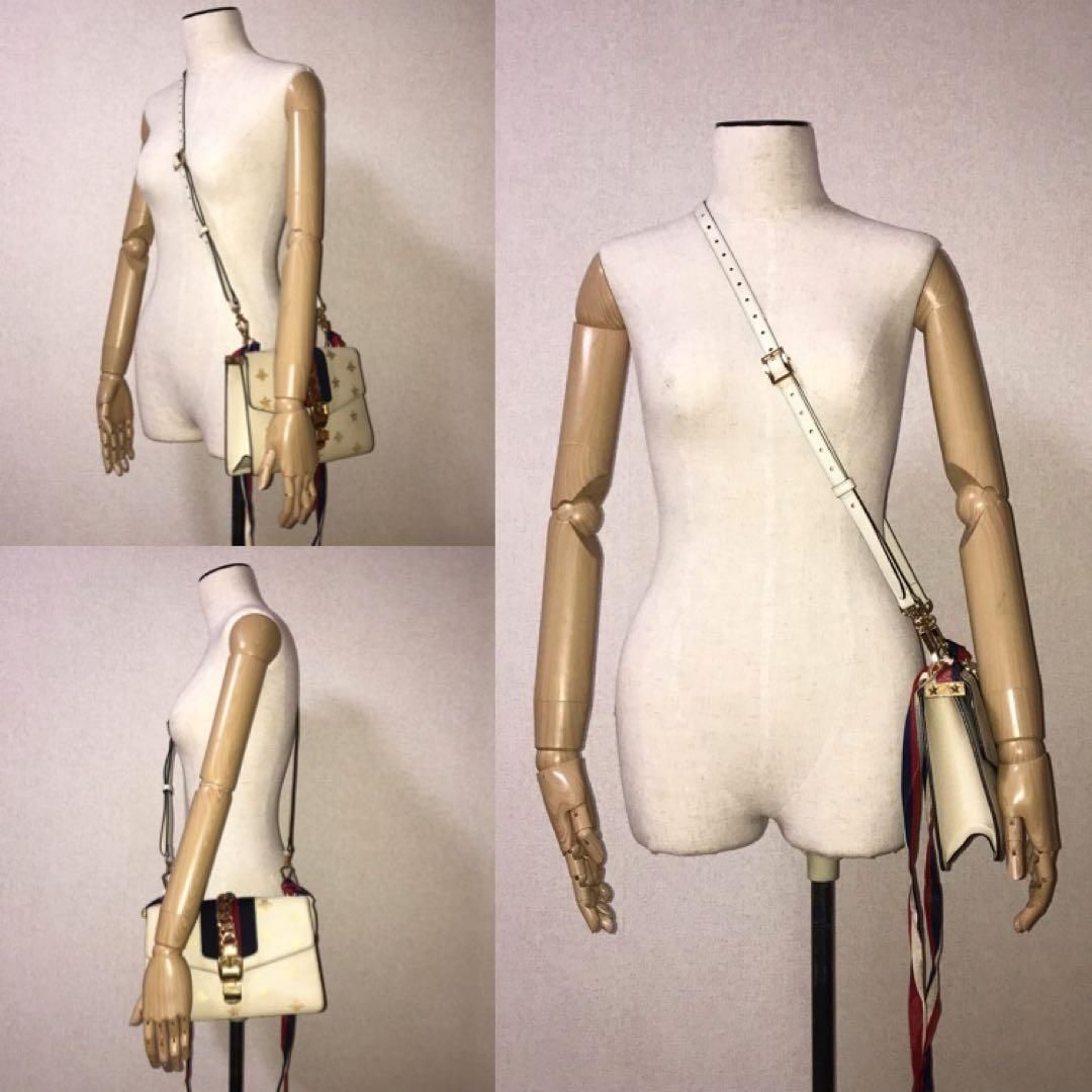 Gucci Leather Sylvie Bi&star Small Shoulder Bag Price Negotiation Welcome — view 9