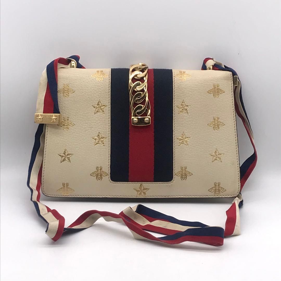 Gucci Leather Sylvie Bi&star Small Shoulder Bag Price Negotiation Welcome — view 2