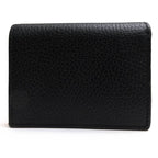 Gucci Wallet Women Leather Black bow Compact GG Marmont — view 2