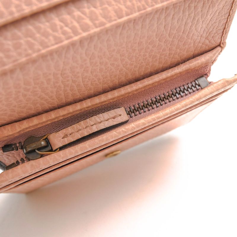 Gucci Wallet Women Leather Black bow Compact GG Marmont — view 7
