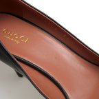 Gucci/ Pumps Shoes Women Leather Black Open Toe — view 7