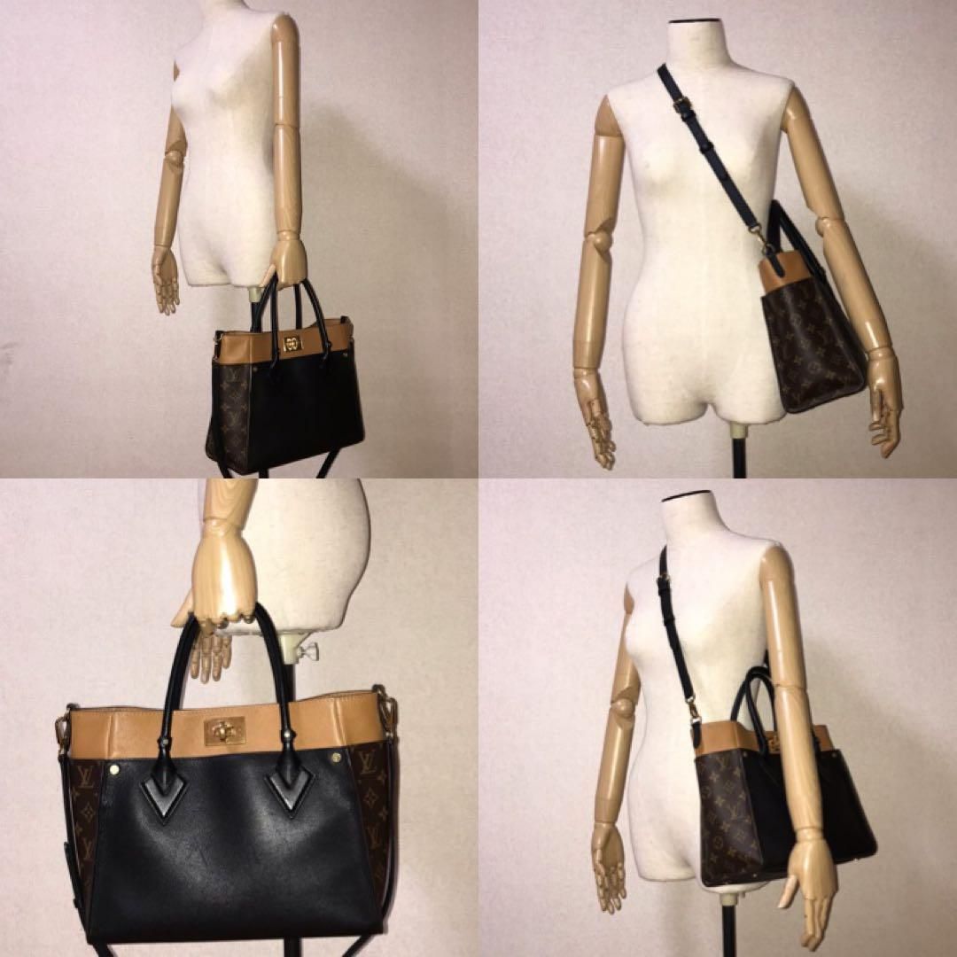 Louis Vuitton Monogram on My Side MM Handbag Noir Black Price Negotiation — view 9