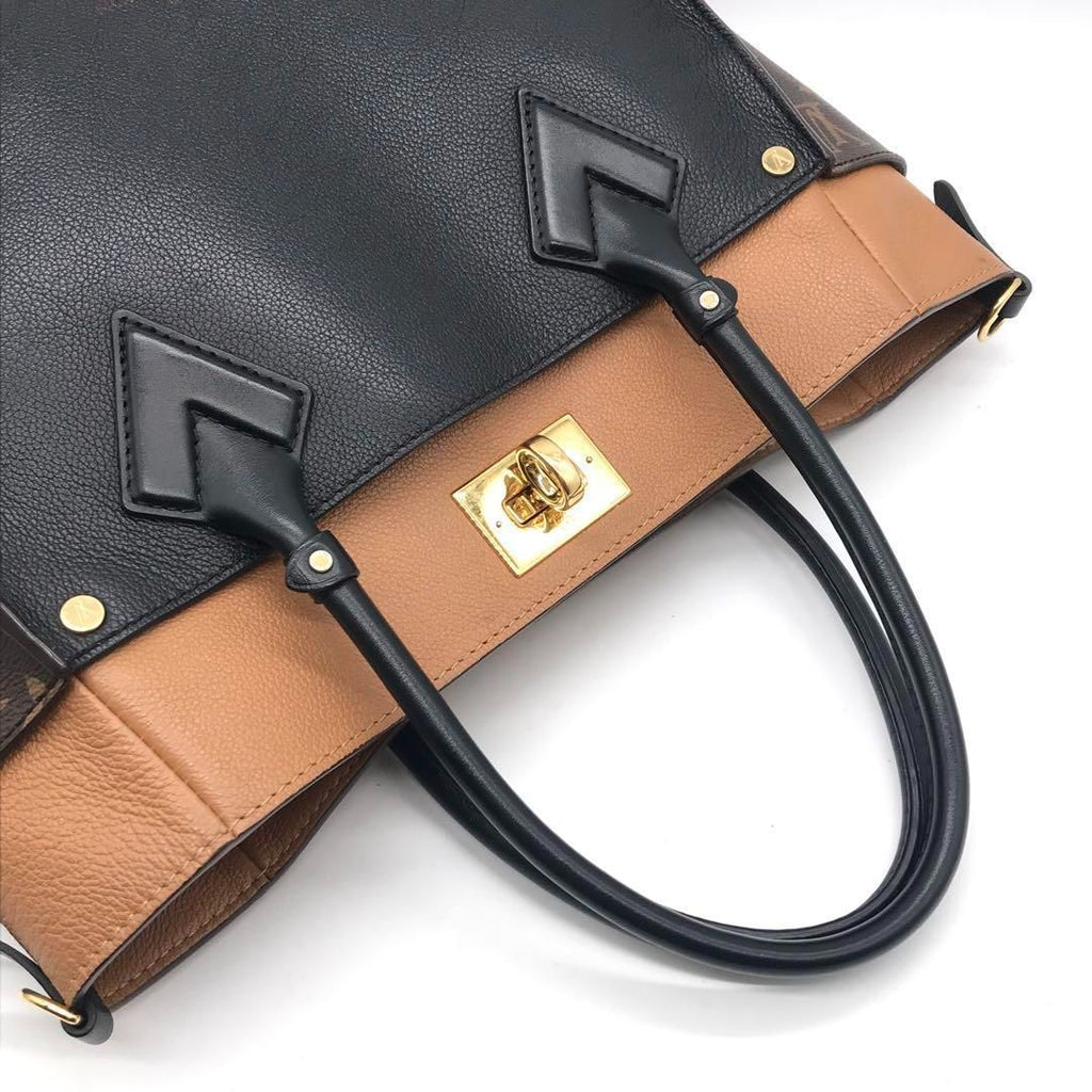 Louis Vuitton Monogram on My Side MM Handbag Noir Black Price Negotiation — view 7