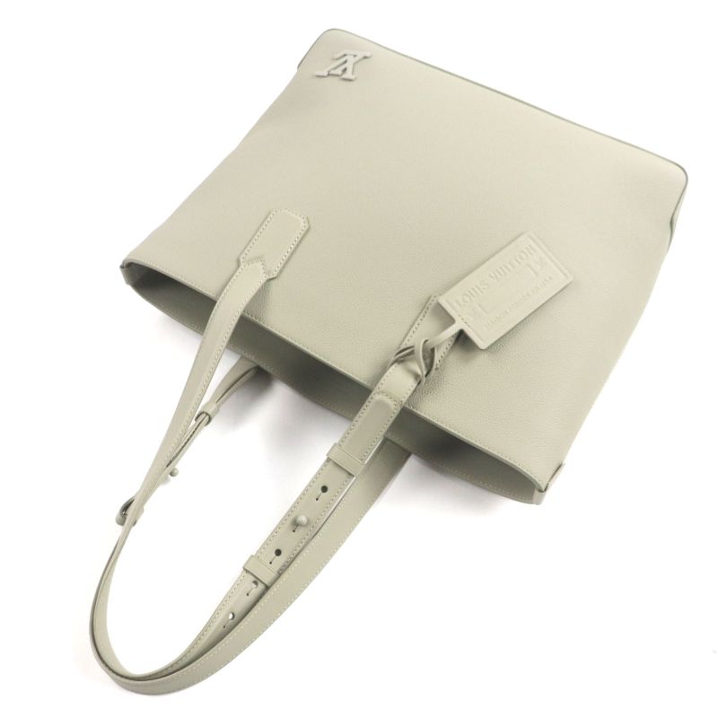 Louis Vuitton Fastline Aerogram Calf Leather Sage Logo Tote Bag — view 5