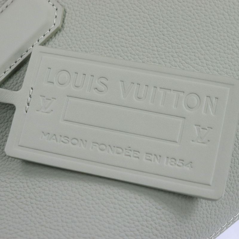 Louis Vuitton Fastline Aerogram Calf Leather Sage Logo Tote Bag — view 8