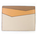 Loewe Puzzle Plain Card Holder Anagram Engraved Leather Case Brown — view 4
