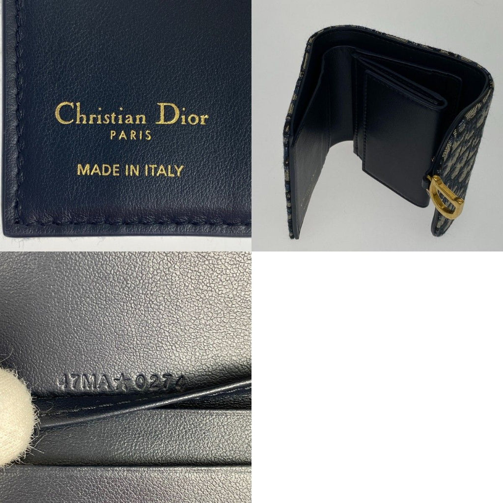 Christian Dior Trifold Wallet S5912 Ctzq M928 Blue — view 7