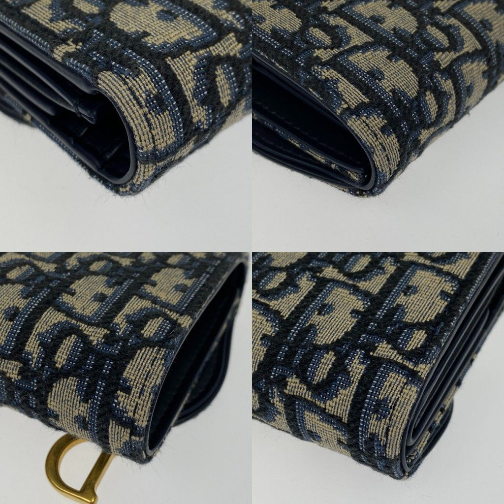 Christian Dior Trifold Wallet S5912 Ctzq M928 Blue — view 6