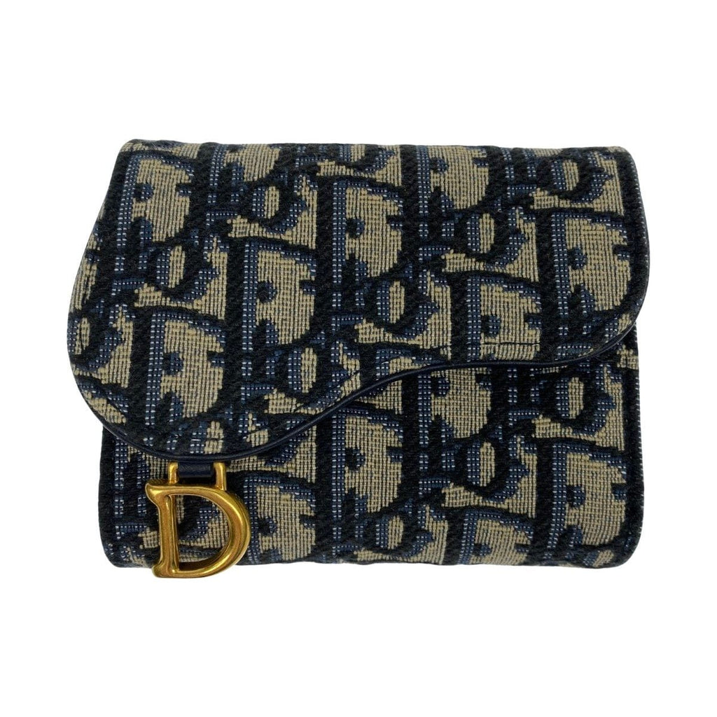 Christian Dior Trifold Wallet S5912 Ctzq M928 Blue — view 2