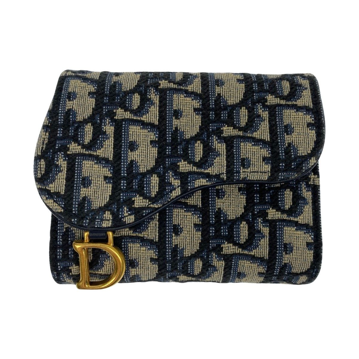 Christian Dior Trifold Wallet S5912 Ctzq M928 Blue — view 2