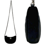 Chanel Shoulder Bag Half Moon Chain Black 2024 — view 2