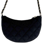 Chanel Shoulder Bag Half Moon Chain Black 2024 — view 3