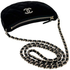 Chanel Shoulder Bag Half Moon Chain Black 2024 — view 9