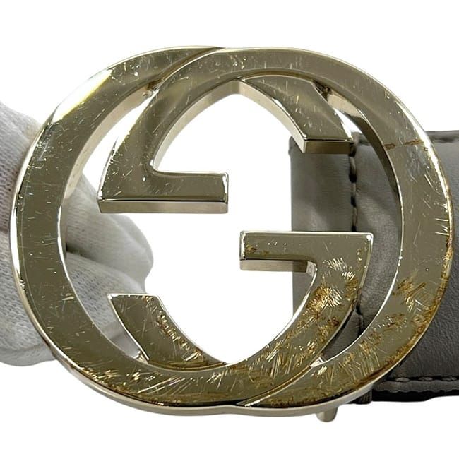 Gucci Belt Grey Interlocking Ap00 g 85 — view 9