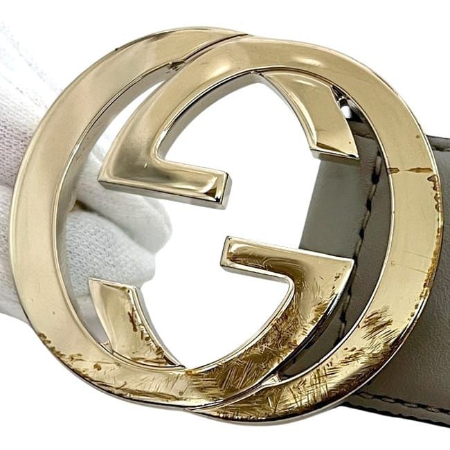 Gucci Belt Grey Interlocking Ap00 g 85 — view 8