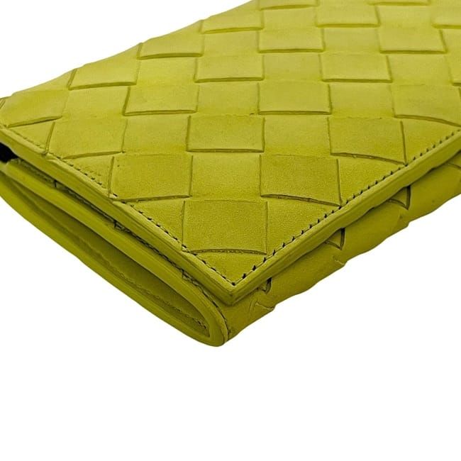 Bottega Veneta Bifold Long Wallet Yellow Cassette — view 9