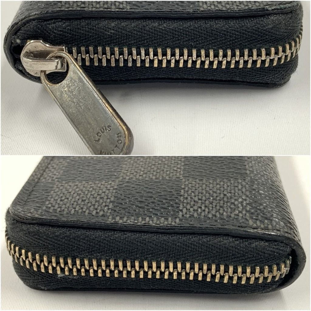 Louis Vuitton Mie Graphite Zippy Coin Purse Case Black — view 3