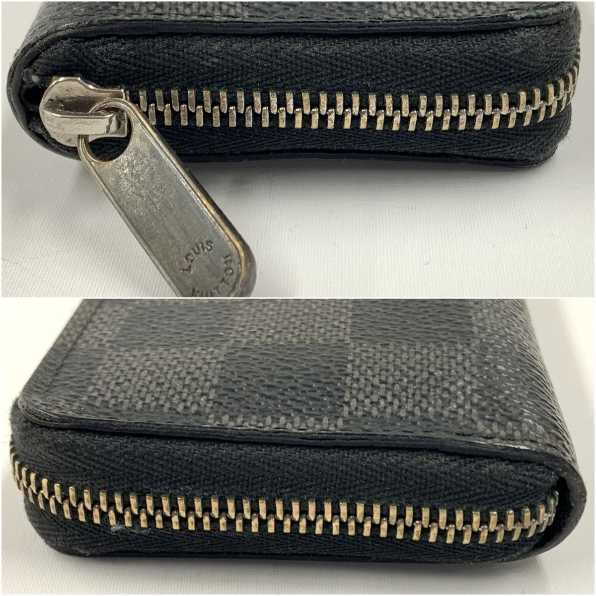 Louis Vuitton Mie Graphite Zippy Coin Purse Case Black — view 3