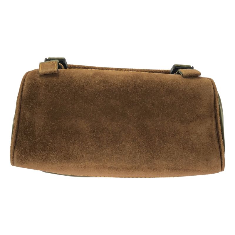 Prada 2025 SS Re-Nylon Suede Medium Shoulder Bag Khaki Brown — view 7