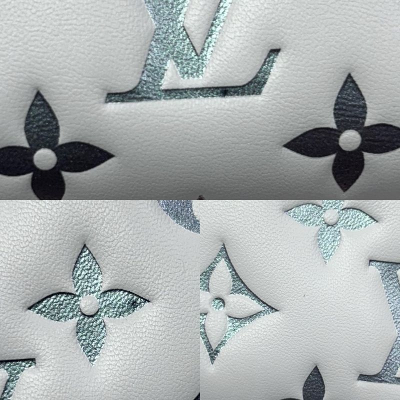 Louis Vuitton Bifold Wallet Monogram Embossed Portefeuille Roux Compact — view 7