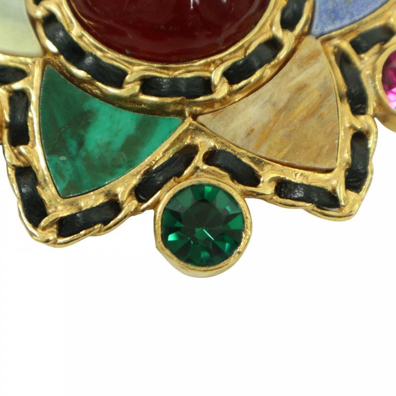 Chanel Brooch Gripore Stone Vintage Coco Accessory GP — view 8