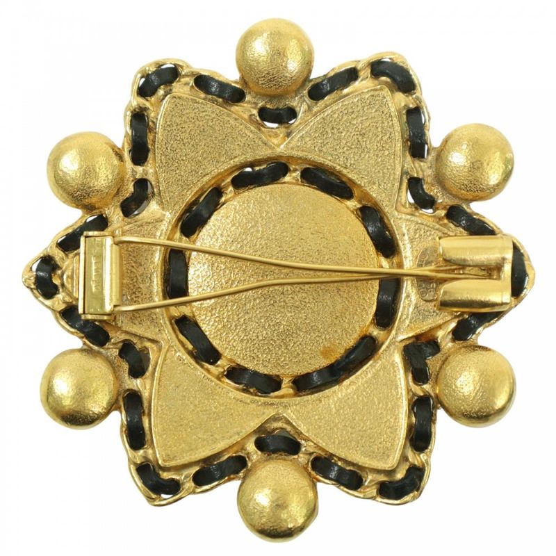 Chanel Brooch Gripore Stone Vintage Coco Accessory GP — view 3