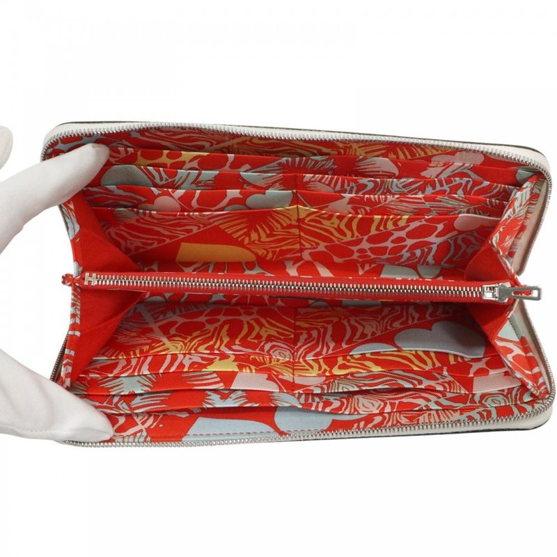 Hermes Long Wallet AZAP SILK IN WILD Round Zipper — view 6