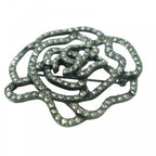 Chanel Brooch Rose Coco Mark Accessories Vintage Rhinestone