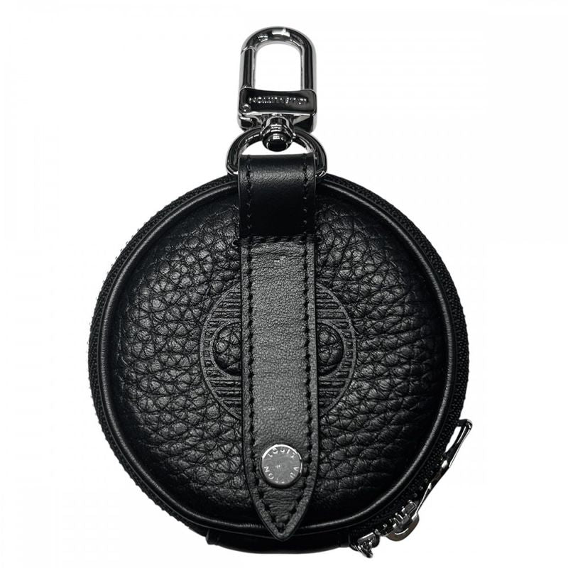 Louis Vuitton Coin Case Taurillon Shadow Porte Cles Round Pouch — view 3