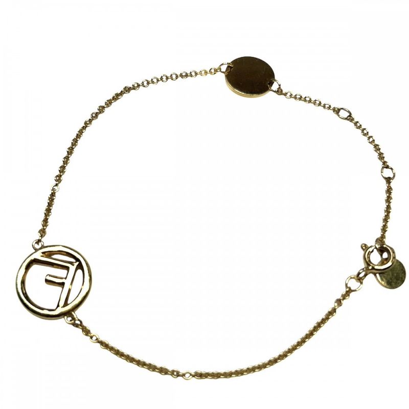 Fendi Bracelet Fs Accessories With Adjuster Brass Zirconia