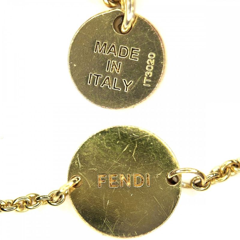 Fendi Bracelet Fs Accessories With Adjuster Brass Zirconia