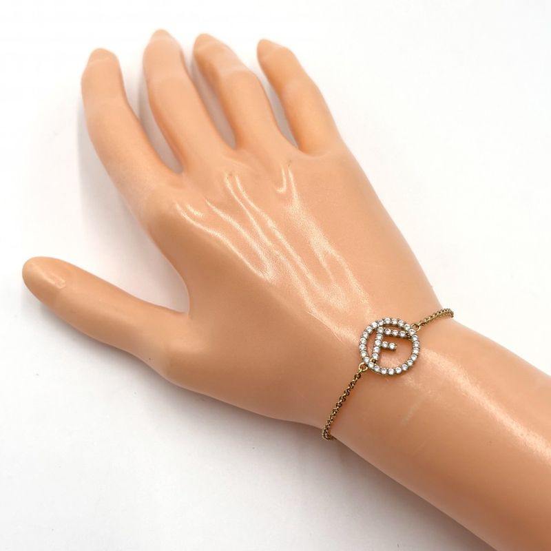 Fendi Bracelet Fs Accessories With Adjuster Brass Zirconia