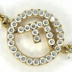 Fendi Bracelet Fs Accessories With Adjuster Brass Zirconia