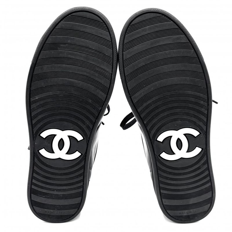 Chanel Shoes Coco Mark Sneakers Low Cut Logo Size 35 — view 6