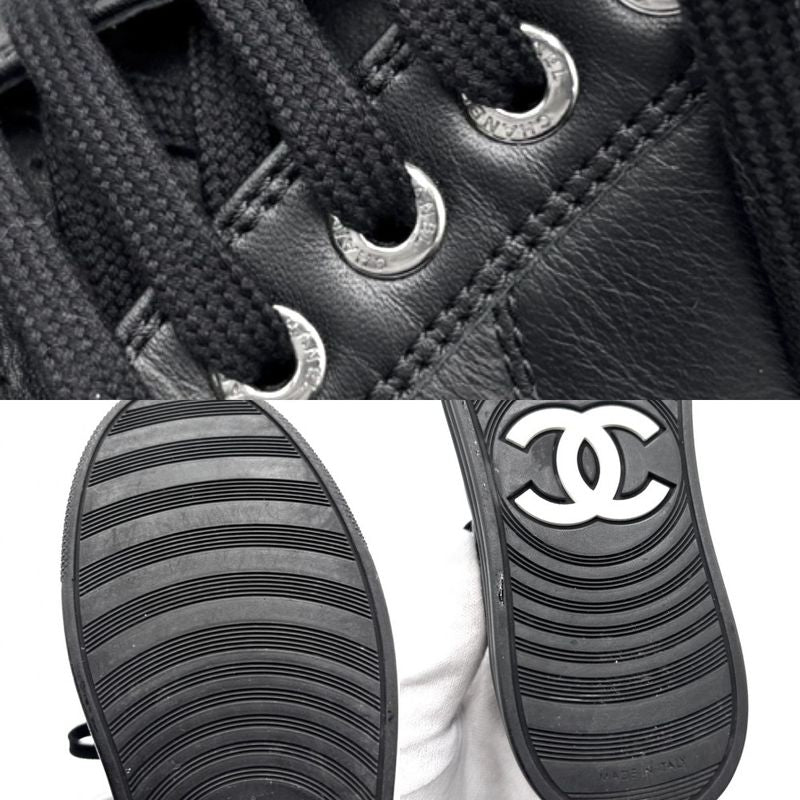 Chanel Shoes Coco Mark Sneakers Low Cut Logo Size 35 — view 8